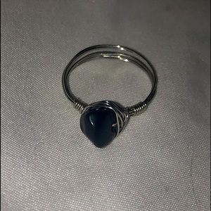 Black Crystal Ring